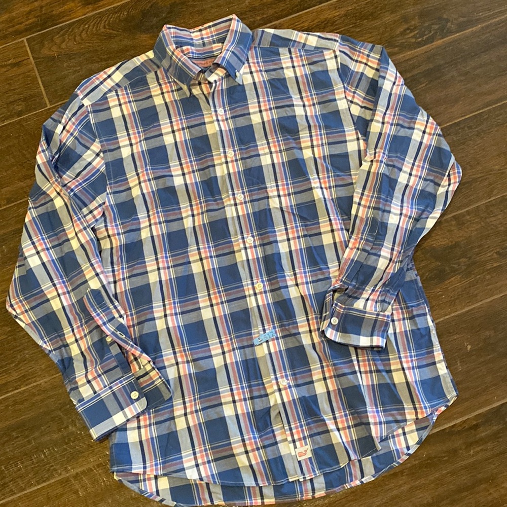 Vineyard Vines Murray Shirt Medium L/S Button Front